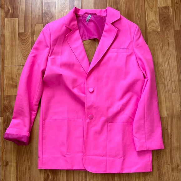 Oversized Neon Pink Blazer - Picture 1 of 2